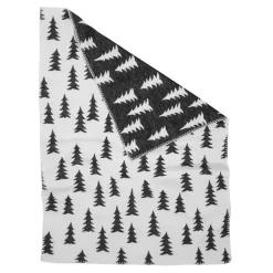 Fine Little Day Mantas Infantiles|Mantas Infantiles<Plaid infantil Gran, algodón, blanco-negro NegroBlanco