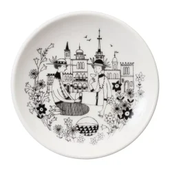 Arabia Platos Pequeños<Platillo Emilia Ø10,5 cm, Negro-blanco NegroBlanco