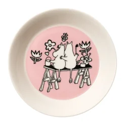 Moomin Arabia Platos Para Tazas<Platillo Moomin Amor 30 años, Ø15 cm Rosa