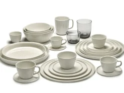 Serax Platos Llanos<Plato Cena sin borde L Ø26 cm, Ivory Beige