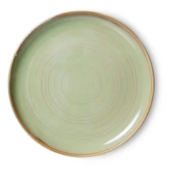 HKliving Platos Llanos<Plato de mesa Home Chef Ø26 cm, Moss green Verde