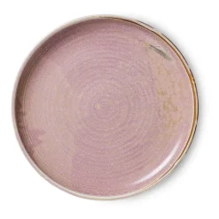 HKliving Platos Llanos<Plato de mesa Home Chef Ø26 cm, Rustic pink Rosa