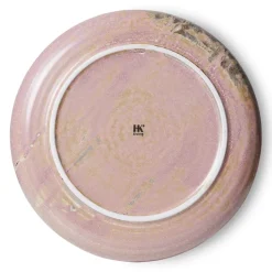 HKliving Platos Llanos<Plato de mesa Home Chef Ø26 cm, Rustic pink Rosa