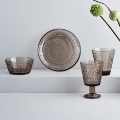 Iittala Platos Pequeños<Plato de postre Kastehelmi Ø17 cm, lino Beige