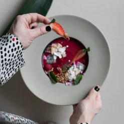 Byon Platos Hondos<Plato de sopa Fumiko, -negro Beige