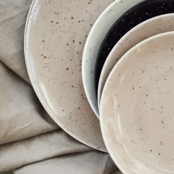 Scandi Living Platos Pequeños<Plato Freckle Ø20 cm, Negro
