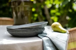 Koziol Platos De Plástico<Plato hondo Club Ø22 cm, 4-pack termoplástico biocircular, Nature ash grey Gris