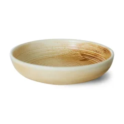 HKliving Platos Hondos<Plato hondo Home Chef large Ø21,5 cm, Rustic cream-brown Marrón