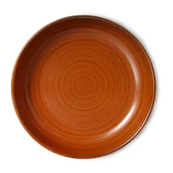 HKliving Platos Hondos<Plato hondo Home Chef medium Ø19,3 cm, Burned orange Marrón