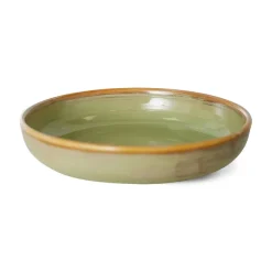 HKliving Platos Hondos<Plato hondo Home Chef medium Ø19,3 cm, Moss green Verde