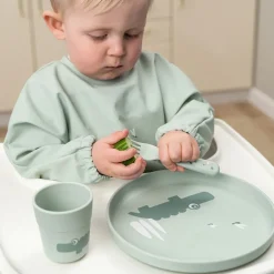 Done by deer Vajillas Infantiles|Platos Pequeños<Plato infantil Croco foodie Ø20 cm, Green Verde