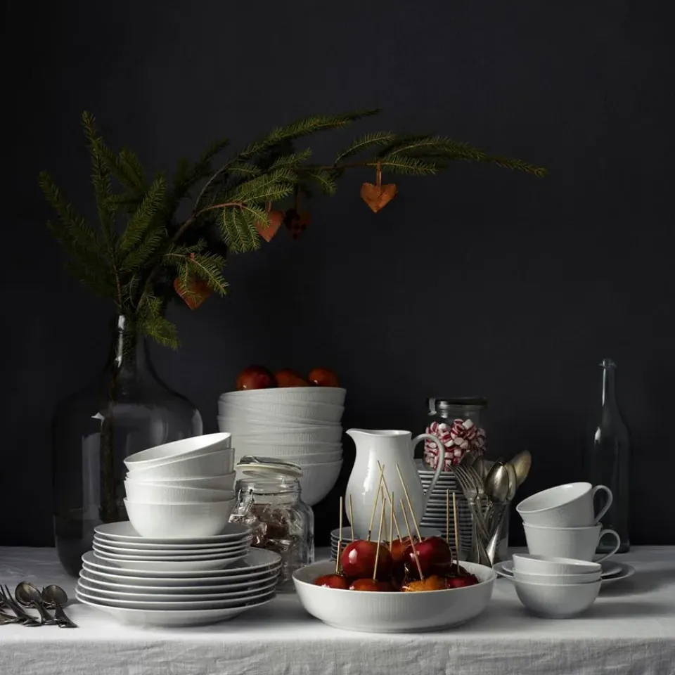 Rörstrand Platos Llanos<Plato Swedish Grace Ø27 cm, nieve Blanco
