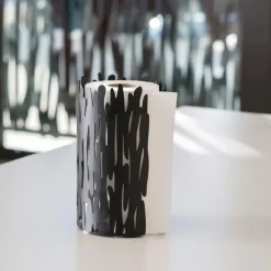 Alessi Portarrollos de papel cocina Barkroll, Negro Outlet