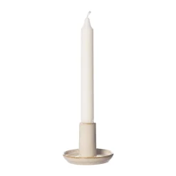 ERNST Candelabros<Portavelas blanco natural , Ø9x6 cm Beige