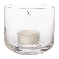 ERNST Portavelas Y Soportes Para Vela<Portavelas de cristal , Ø10x9 cm Transparente