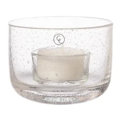 ERNST Portavelas Y Soportes Para Vela<Portavelas de cristal , Ø8x6 cm Transparente