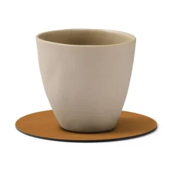 LIND DNA Posavasos<Posavasos Nupo circle, Burned curry Amarillo