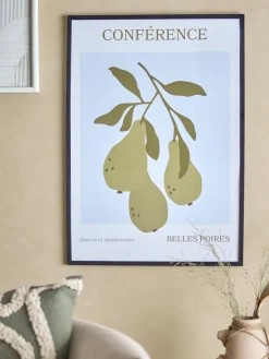 Bloomingville Póster con marco Poire 52x72 cm, Poire-black pine Negro Hot