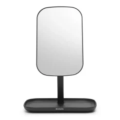 Brabantia Espejos De Mesa<ReNew Espejo con bandeja de almacenaje, oscuro Gris
