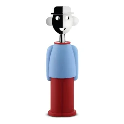 Alessi Sacacorchos Y Abrebotellas<Sacacorchos Alessandro M., azul claro-rojo PlateadoRojoBlanco