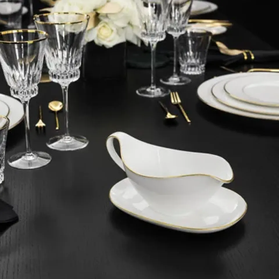 Villeroy & Boch Salseras<Salsera sin plato Anmut Gold, Blanco