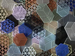 Zone Denmark Salvamanteles Hexagon, Indigo Azul Clearance