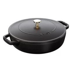 STAUB Sartén de saltear Chistera Ø28 cm 3,7 L, Negro Outlet
