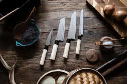 Satake Juegos De Cuchillos De Cocina<Houcho Balsabox, 4 partes Plateado