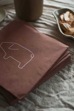 DBKD Servilletas De Papel<Servilleta de papel Swedish pig 33x33 cm paquete de 20 unidades, Rojo