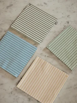 Broste Copenhagen Servilletas Dolly 33x33 cm, 20-pack, Light blue-white Azul