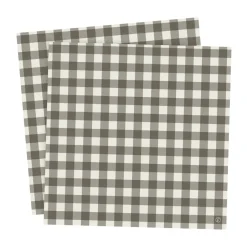 ERNST Servilletas cuadros 33x33 cm, 20-pack, Marrón topo-gris claro GrisMarrón New