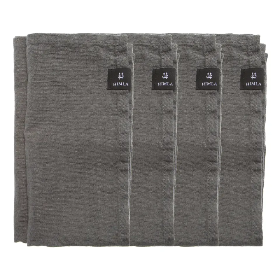 Himla Servilletas Sunshine, 4-pack, Charcoal ( oscuro) Gris Discount