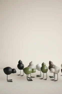 DBKD Decoración De Pascua<Set de 2 adornos de Pascua Swedish Birds , Shiny green Verde