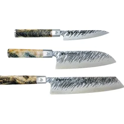 Satake Juegos De Cuchillos De Cocina<Set de cuchillos de cocina Ame, 3 piezas Plateado