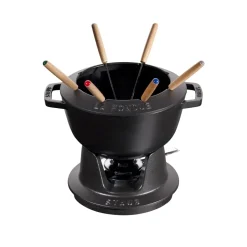 STAUB Set fondue 2,35 l, Negro Best