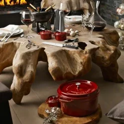 STAUB Set fondue 2,35 l, Negro Best