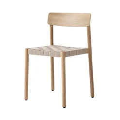 &Tradition Silla Betty TK1, Roble, asiento de lino natural trenzado Beige Online