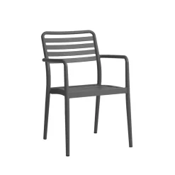 1898 Sillas De Terraza|Sillas De Jardín Y Sillas De Exterior<Silla con reposabrazos Messina, Anthracite Gris
