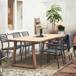 1898 Sillas De Terraza|Sillas De Jardín Y Sillas De Exterior<Silla con reposabrazos Messina, Anthracite Gris