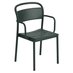 Muuto Silla Linear steel armchair, Dark green Verde Sale
