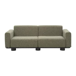 Brafab Sofá Bolster, Antracita-teddy verde, 2,5 plazas Gris Clearance