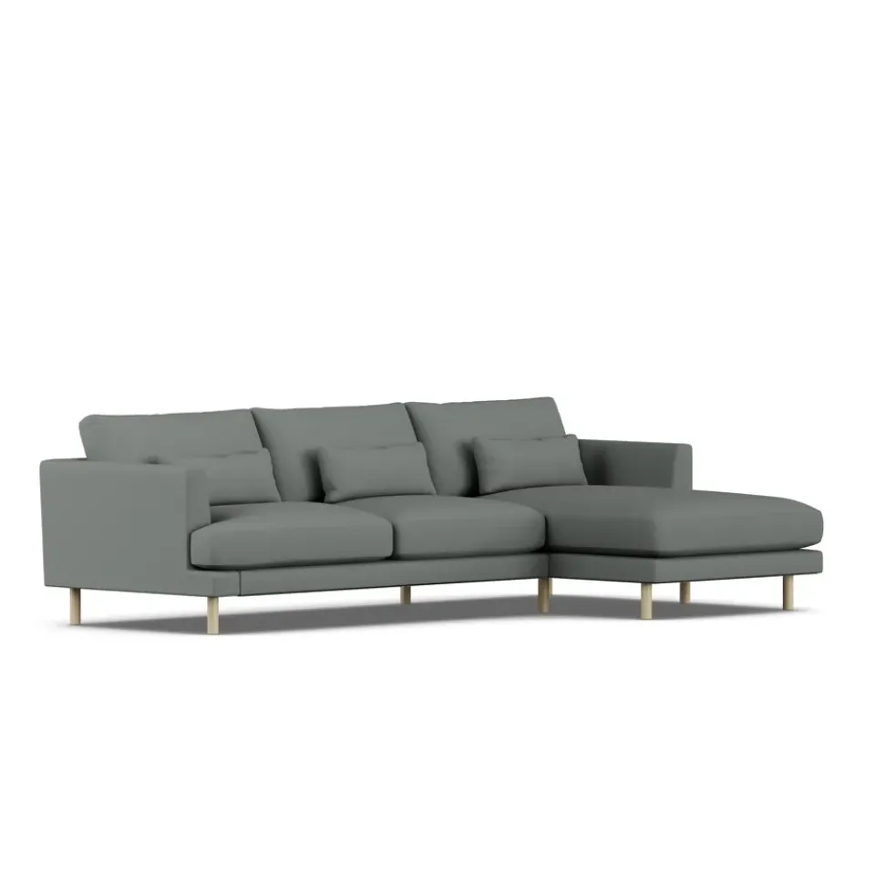 1898 Sofá Bredhult, Caleido Grey 1240-roble blanco aceitado, 2,5 plazas C1 Gris Hot