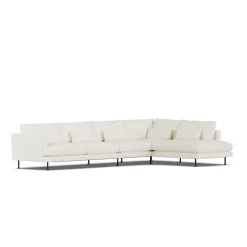 1898 Sofá Bredhult, Jump Off White 1954-acero negro, 4 plazas B1 Blanco Outlet