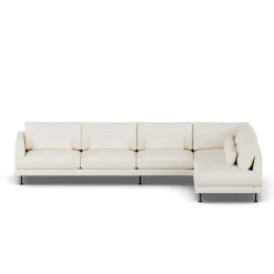 1898 Sofá Bredhult, Jump Off White 1954-acero negro, 4 plazas B1 Blanco Outlet