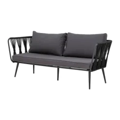 Bloomingville Sofá de 2,5 plazas Pavone, Black Negro Online
