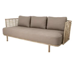 Cane-line Sofás De Terraza|Sofás De Exterior<Sofá de 3 plazas Sense weave, AirTouch taupe Beige