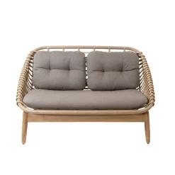 Cane-line Sofás De Terraza|Sofás De Exterior<Sofá de 2 plazas String patas de teca, airtouch taupe Beige