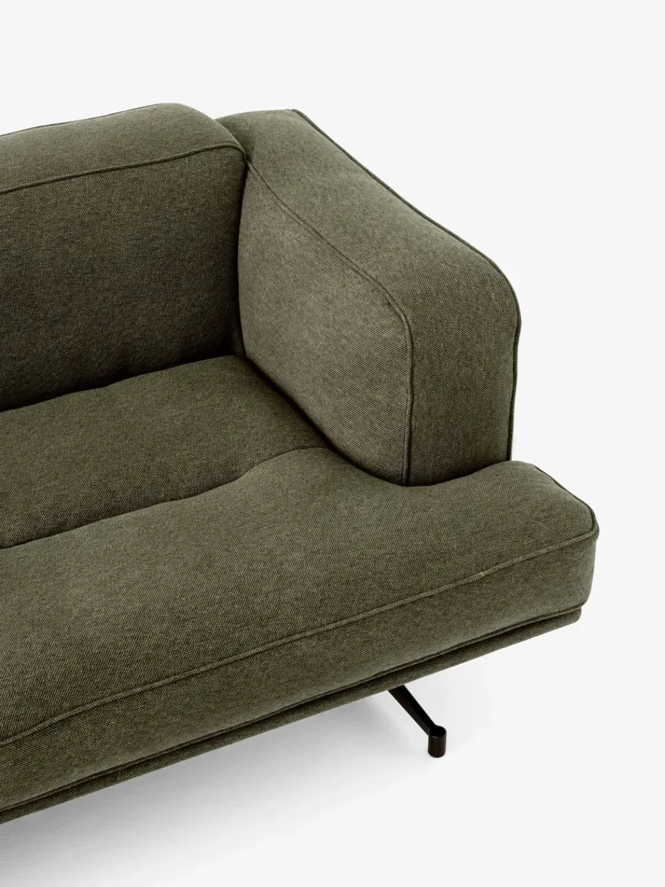 &Tradition Sofá Inland AV23 3 plazas, Clay 0014-warm black Verde Online