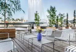 HAY Sofá lounge Palissade, Hot galvanised Plateado Outlet