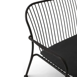 &Tradition Sofá lounge Thorvald SC110, Warm black, 143 cm Negro